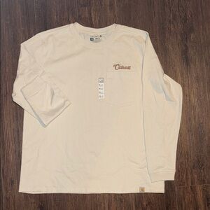 Carhartt Men's Beige Long Sleeve Tee